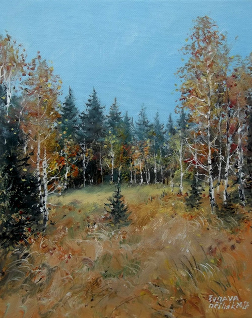 VÁNOČNÍ DÁREK - Šumava - Modrava - olej — foto 1