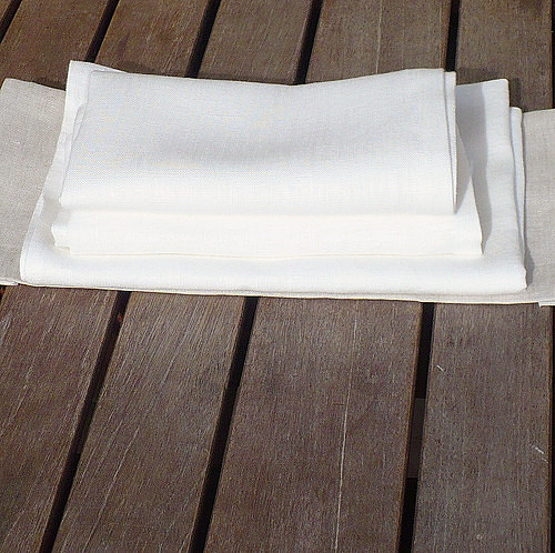 Lněný ubrousek 41x43cm — foto 1