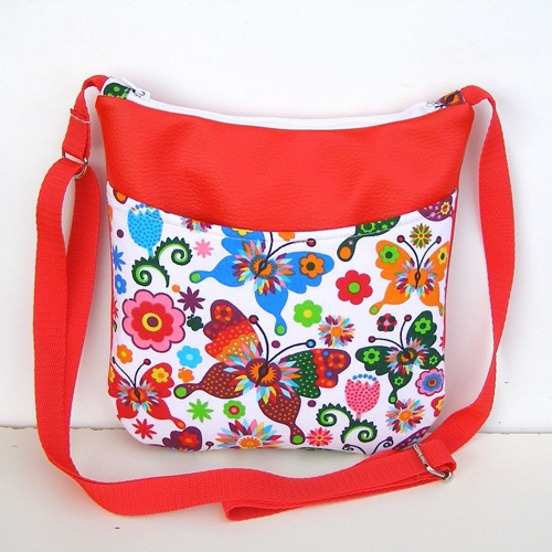 Vánoční sleva Červená kabelka Crossbody
