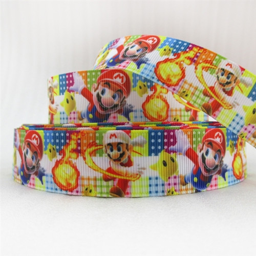Stuha rypsová š.25 mm:SuperMario — foto 1