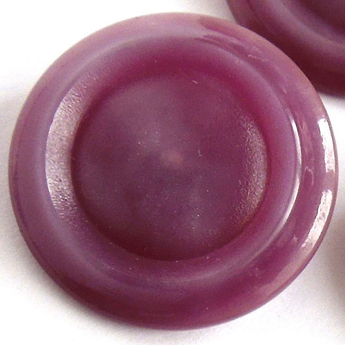 Knoflík fialový s kovovým očkem - 2,4 cm