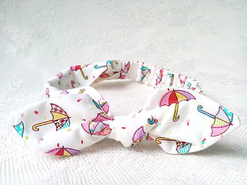 Pin Up headband on elastic for kids (umbrellas)