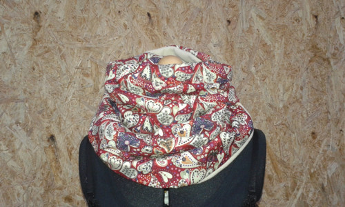 Nákrčník fleece x bavlna - — foto 1