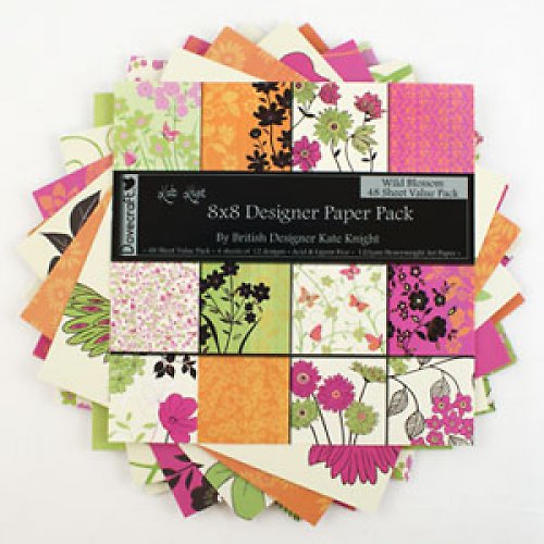 Sada papírů WILD BLOSSOM 8"x 8" — foto 1