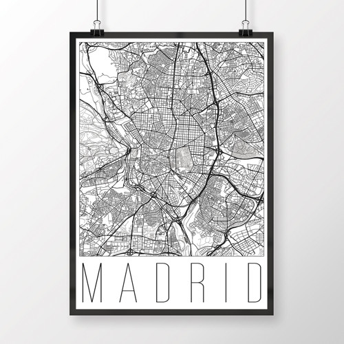 MADRID, 50x70cm, moderní, bílý