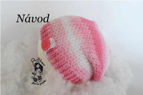 NÁVOD - háčkovaná čepice / houmeles