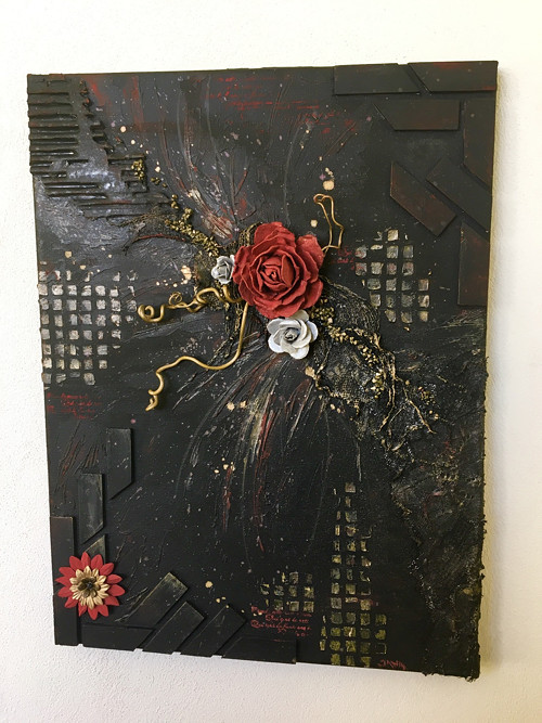 Rose - asambláž