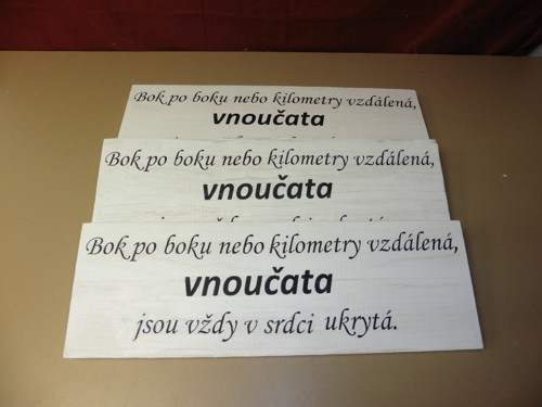 Cedulka, tabulka - dekorace - citáty — foto 1