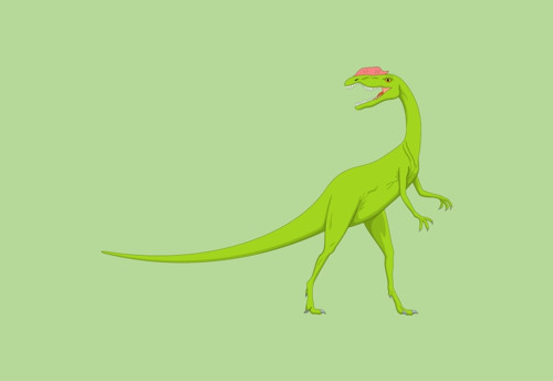 Panel 16x11cm Malý dravý dinosaur — foto 1