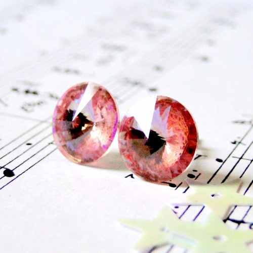Strieborné náušnice Swarovski Rivoli AG925+RH