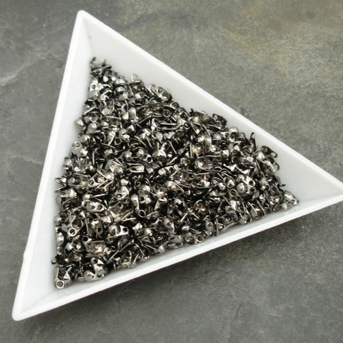 Kalota 4x2mm s očky - gunmetal - 100 ks