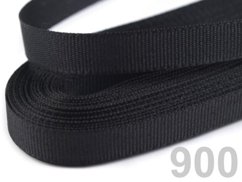 Stuha taftová š.9 mm (10m) - černá