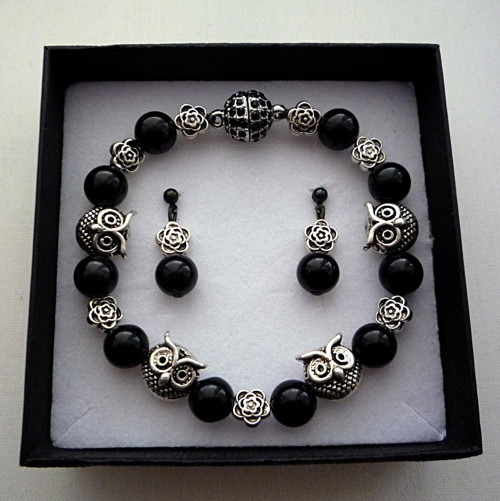 Souprava Obsidian with Owls — foto 1