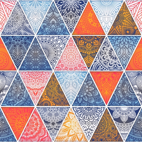 Panel 30x30cm Trojúhelníky — foto 1