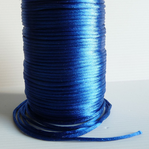 Šňůrka saténová 2mm (tmavě modrá)