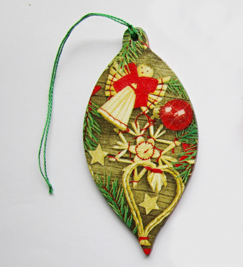 Ozdoba - slaměnky- decoupage — foto 1