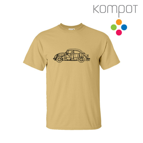 Pánské tričko BEETLE :: béžové, vel. S-2XL