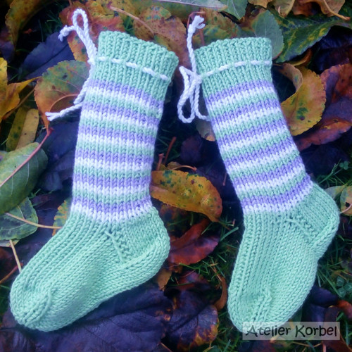 Zelenkavé ponožkonávleky, merino, 11,5 cm