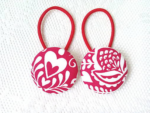 BonBon gumičky – buttonky (red folklore II.)