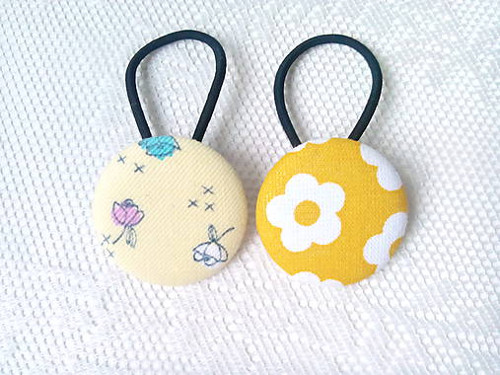 BonBon gumičky – buttonky (jarné kvety)