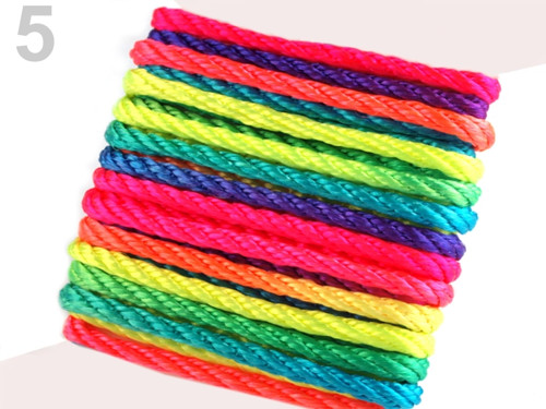 Šňůra kroucená Ø3 mm - multikolor (3m)