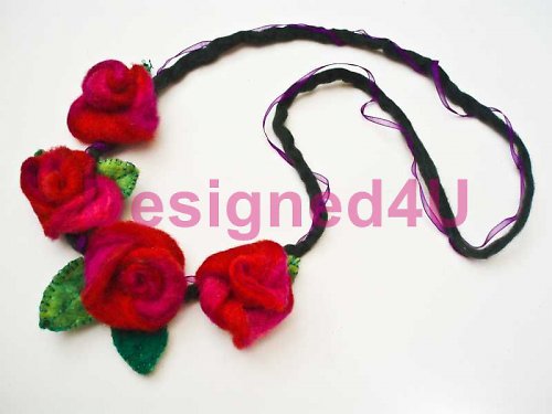 Náhrdelník "Burgund Rose" — foto 1