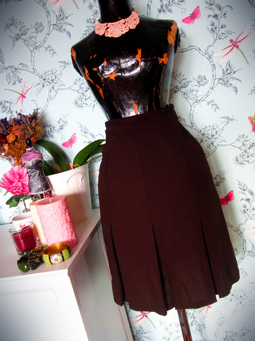 Sukně elegance v čokoládě — foto 1