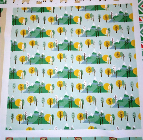 Bavlněná látka-panel 35x35cm - KOLEKCE LAMA — foto 1
