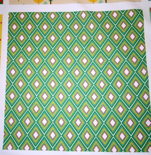 Bavlněná látka-panel 35x35cm - KOLEKCE LAMA — foto 1