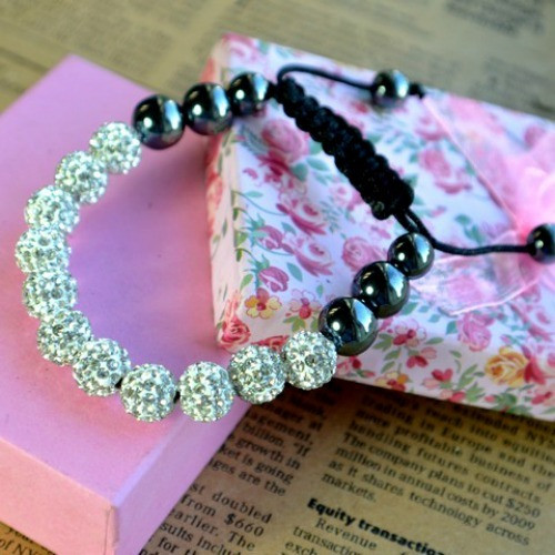 Shamballa náramek Snow