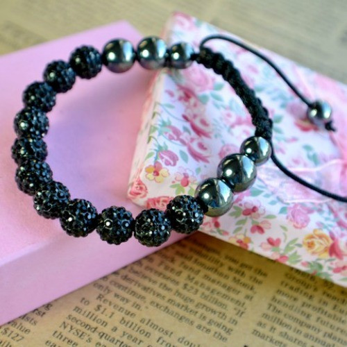 Shamballa náramek Black