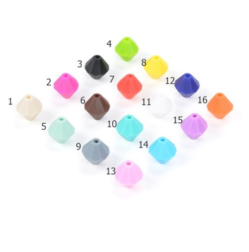 Silikonová sluníčka 13mm (4ks) - žlutá (č.8)