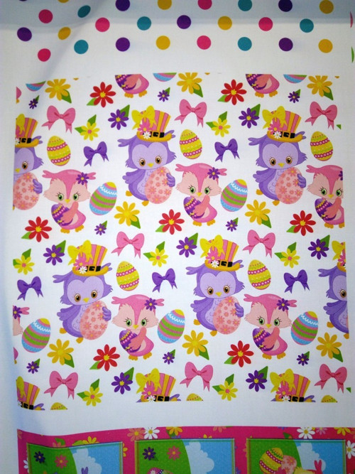 Bavlněný panel 35 x 35 cm - KOLEKCE VELIKONOCE2 — foto 1