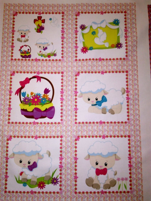Bavlněný panel - sada 20 x 30 cm
