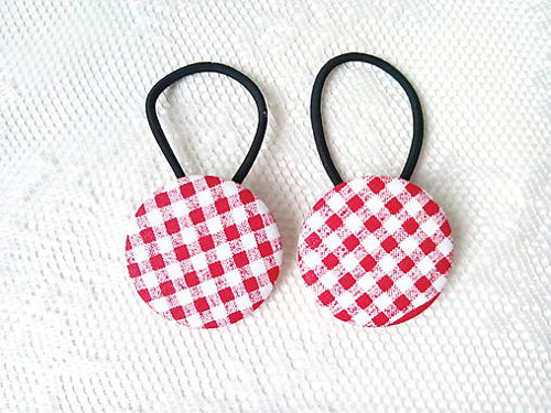 BonBon gumičky – buttonky (red/white)