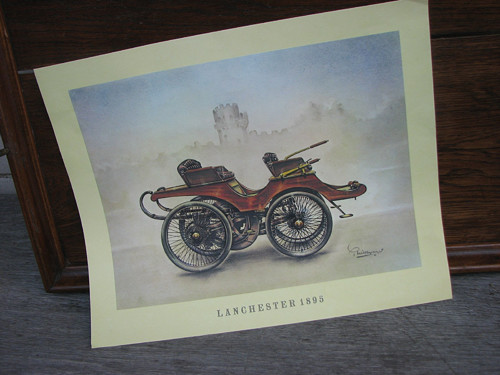 Lanchester 1895...plakát, veterán — foto 1