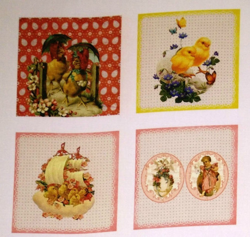 Bavlněný panel - sada 19 x 19 cm