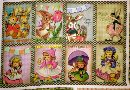 Bavlněný panel - sada 30 x 44 cm
