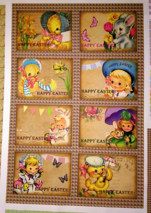 Bavlněný panel - sada 30 x 45 cm