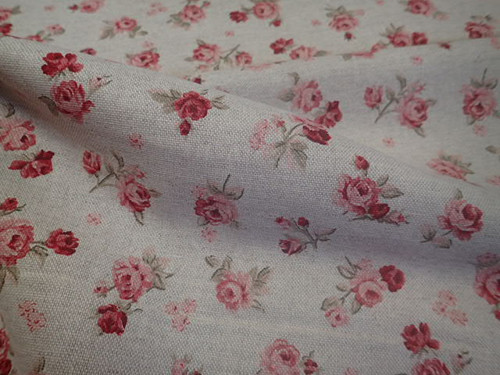 Látka - REŽNÁ + BORDO RŮŽIČKY — foto 1