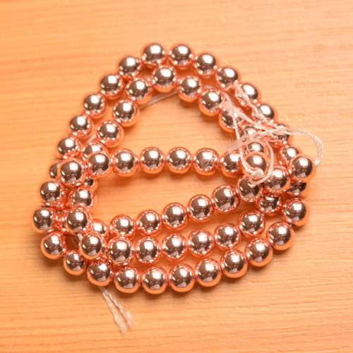 Hematit - 6mm - rose gold