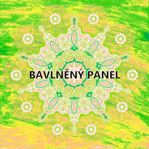 Bavlněná látka - panel 35 x 35 cm