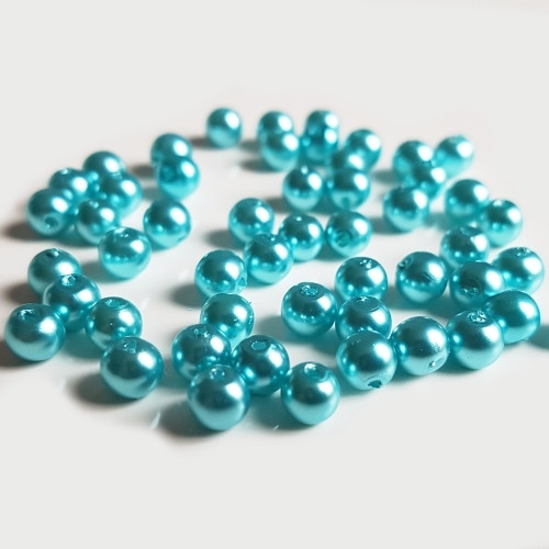 Voskovky, tyrkysová, 5 mm (100ks)