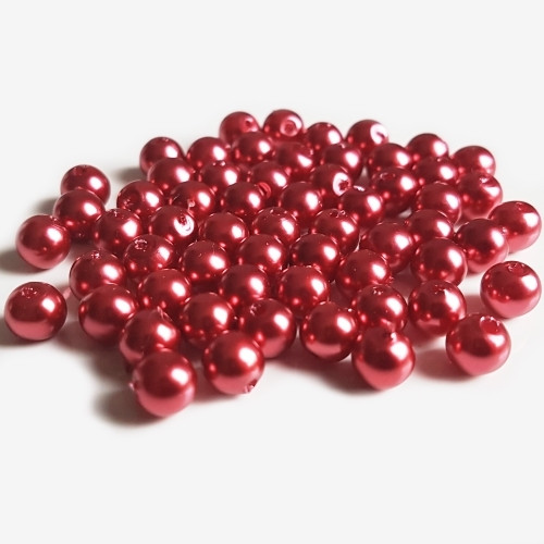 Voskovky, červená bordó, 6 mm (100ks)