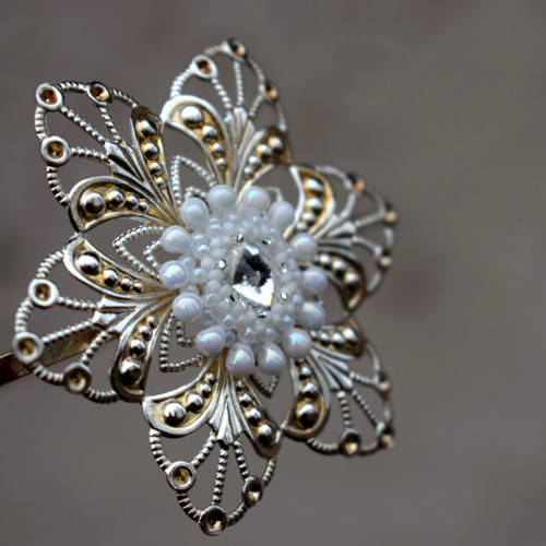Slečna Vločka - čelenka Swarovski... — foto 1