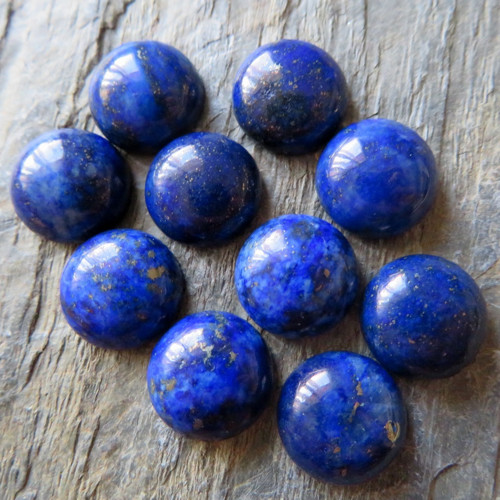 Lapis lazuli, kabošonek 12 mm — foto 1