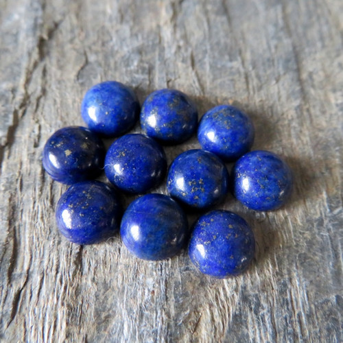 Lapis lazuli, kabošonek 8 mm — foto 1