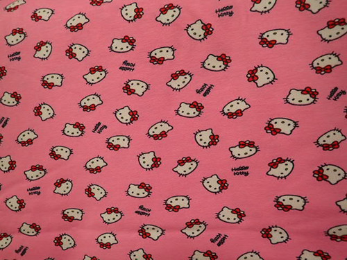 Látka - Pletenina - Jersey - Hello Kitty — foto 1