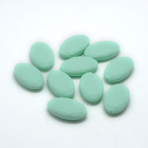 Silikonový oválek 30x18x8mm (1ks) - Mint