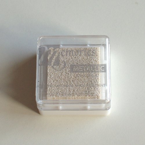 Metalická razítkovací barva - WHITE — foto 1
